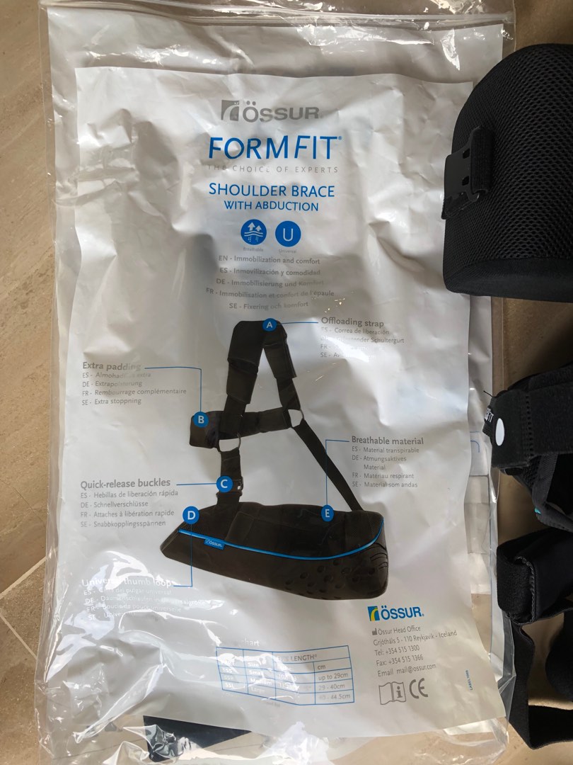 Ossur Shoulder Brace with Abduction (Medium), Health & Nutrition, Braces, Support & Protection