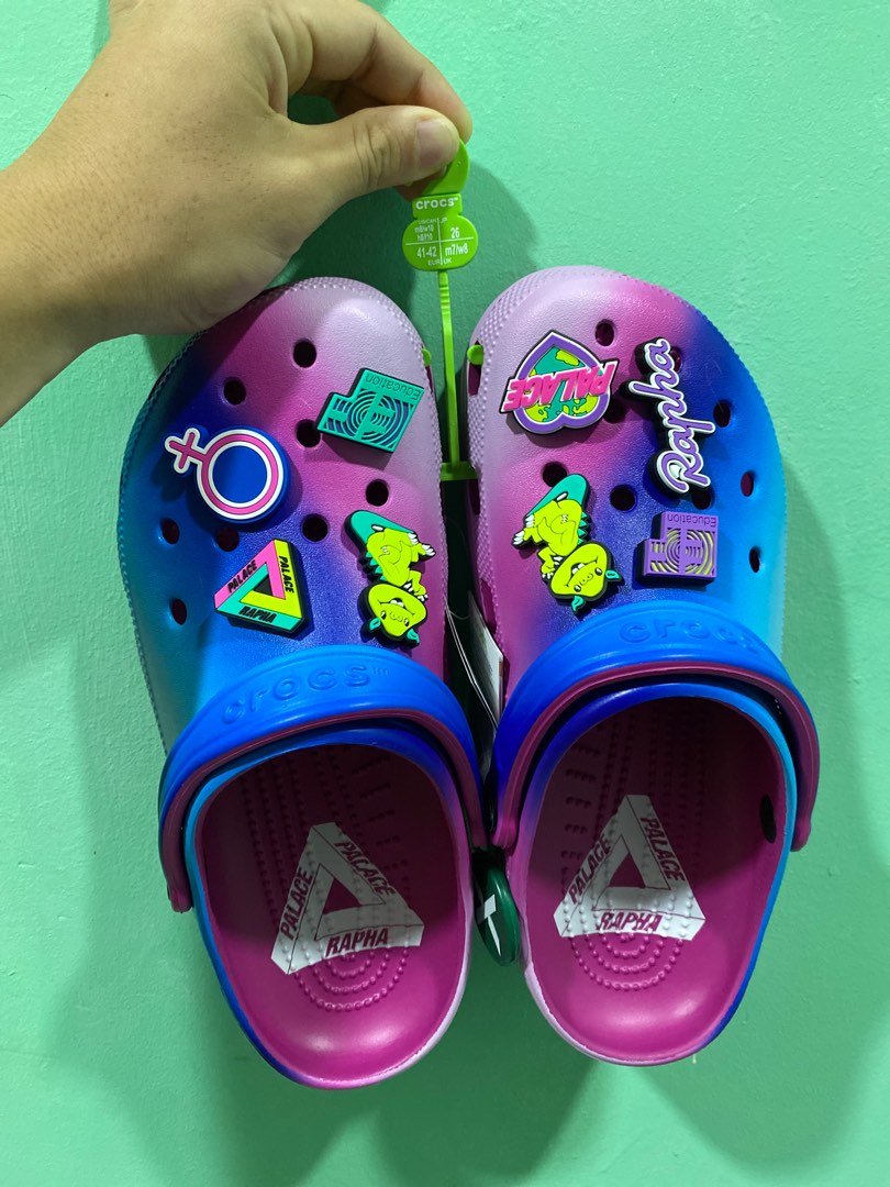 Palace x Rapha Crocs US8, Men's Fashion, Footwear, Sneakers on Carousell