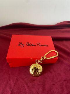 Paloma Picasso 經典金色Kiss鑰匙圈
