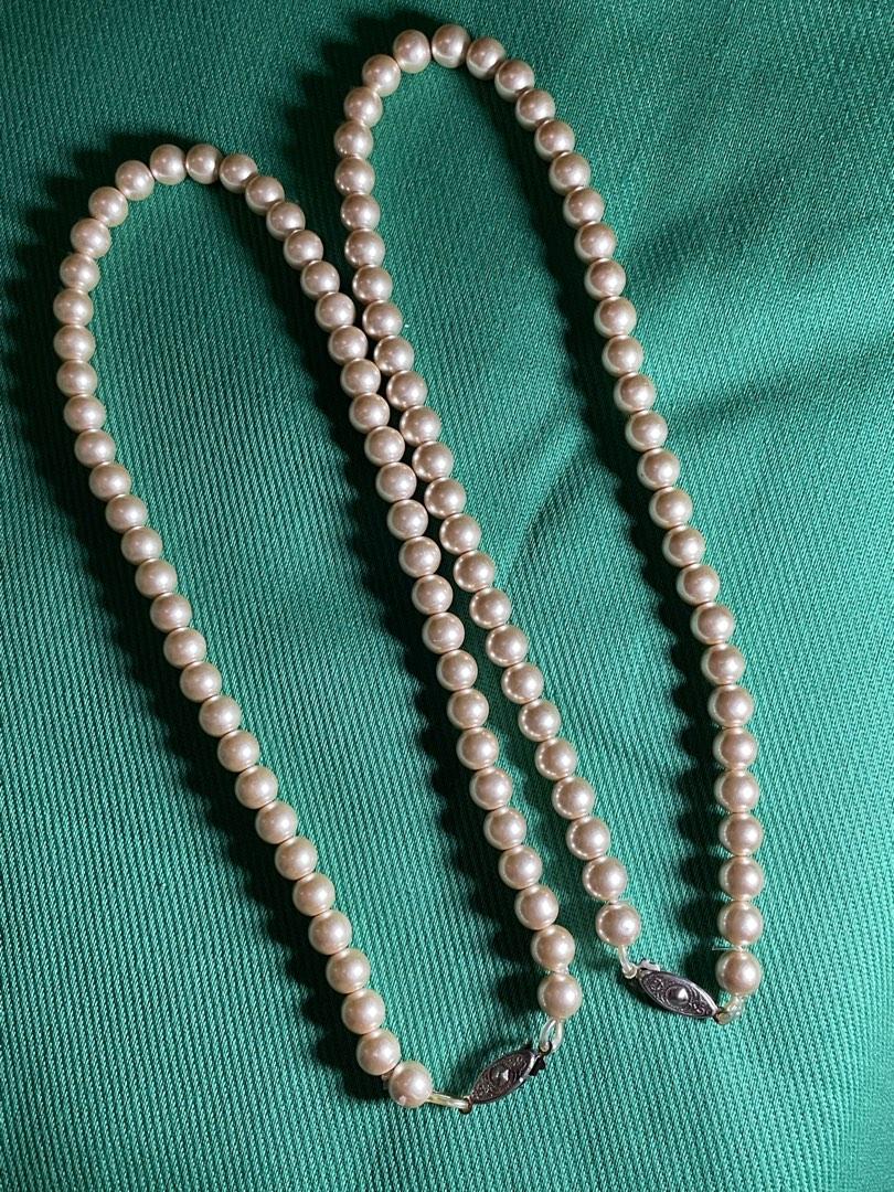 Pearl necklaces, Women's Fashion, Jewelry & Organisers, Necklaces on