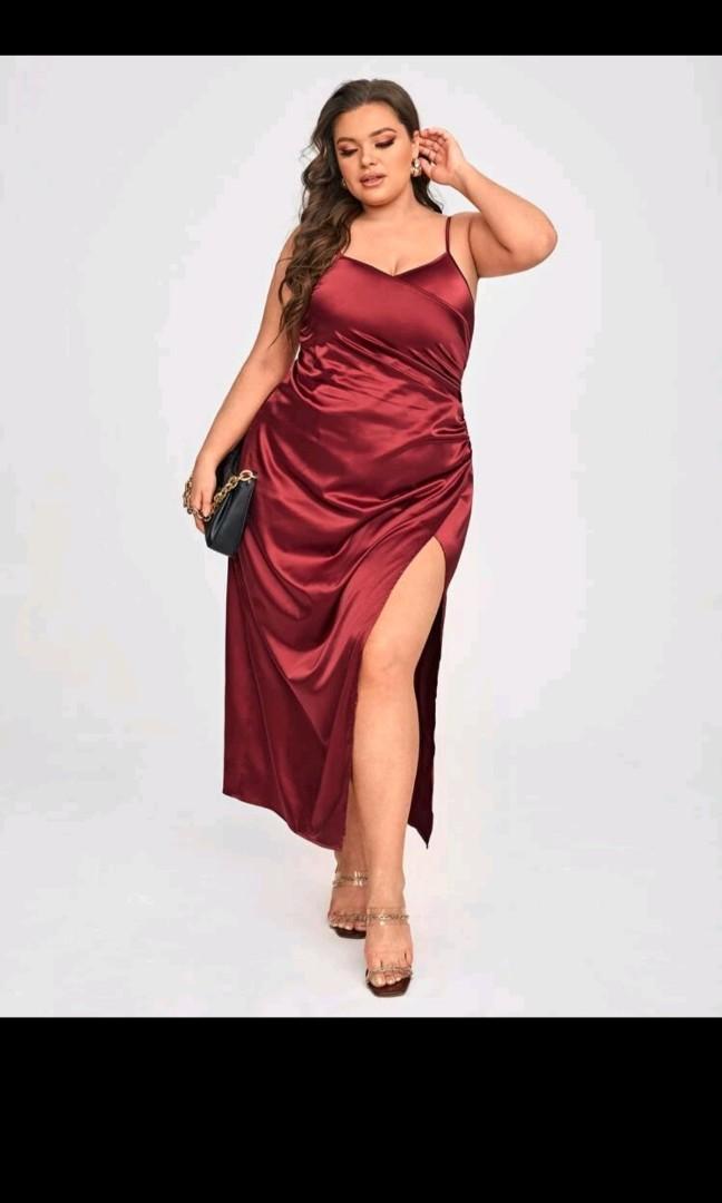 Plus size deals satin cami dress
