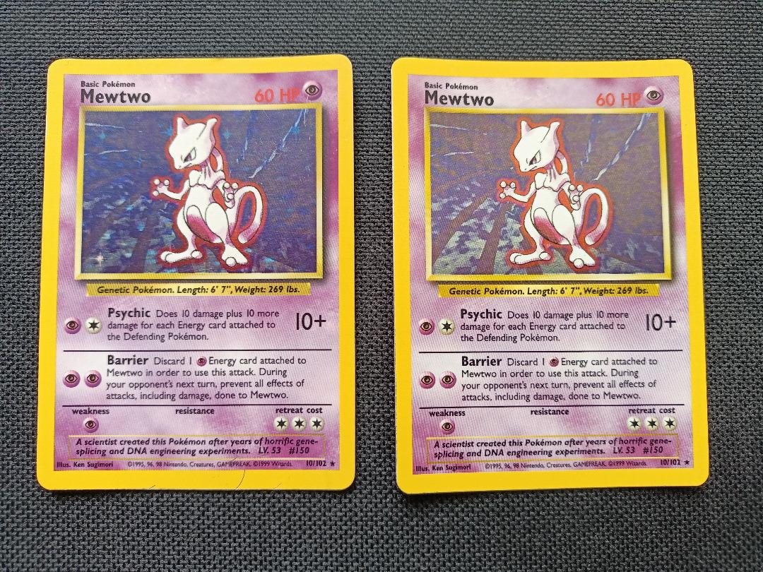 Pokemon cards Mewtwo - 10/102 - Holo Unlimited