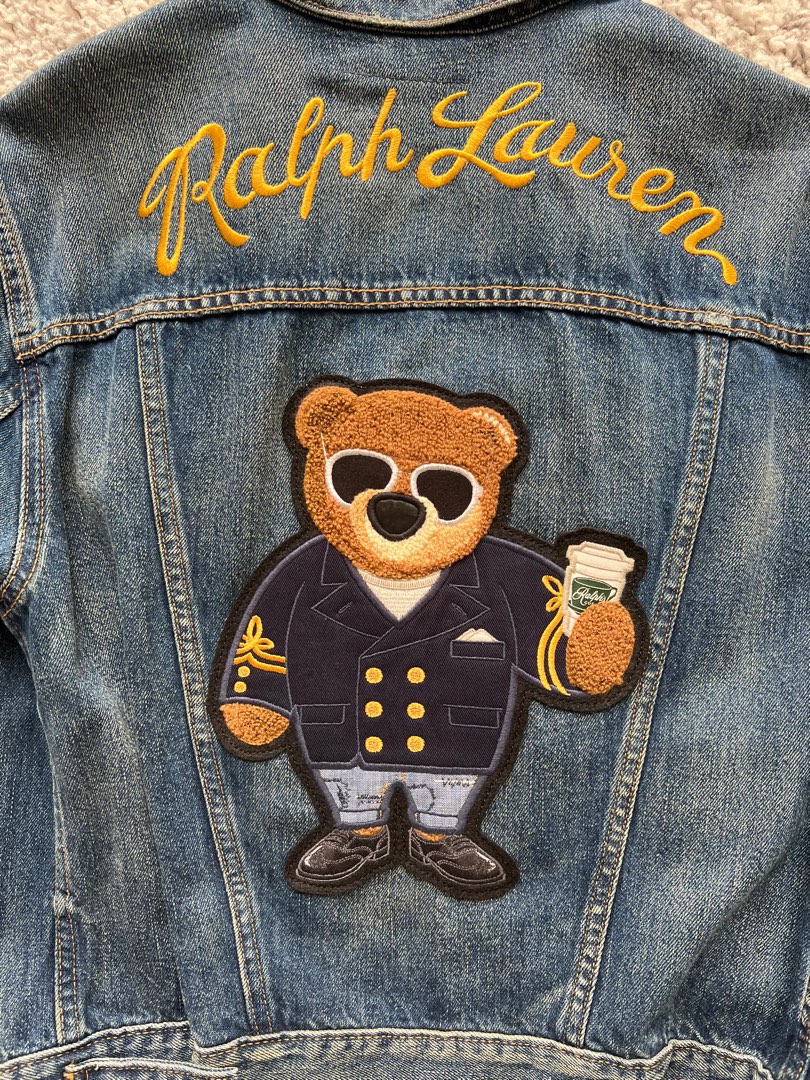 Polo bear denim jacket top