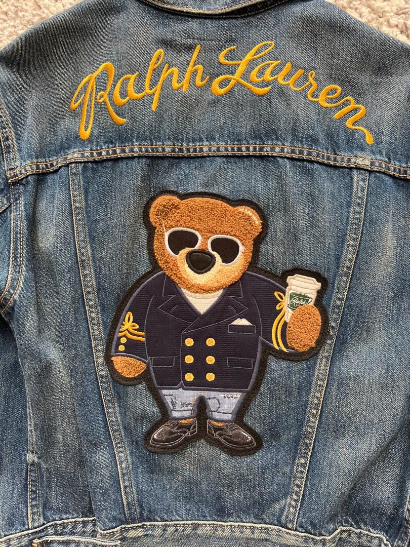 Polo Ralph Lauren bear denim jacket Carousell