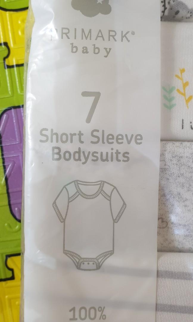 Primark Baby 7 Short Sleeve Bodysuits, Babies & Kids, Babies & Kids