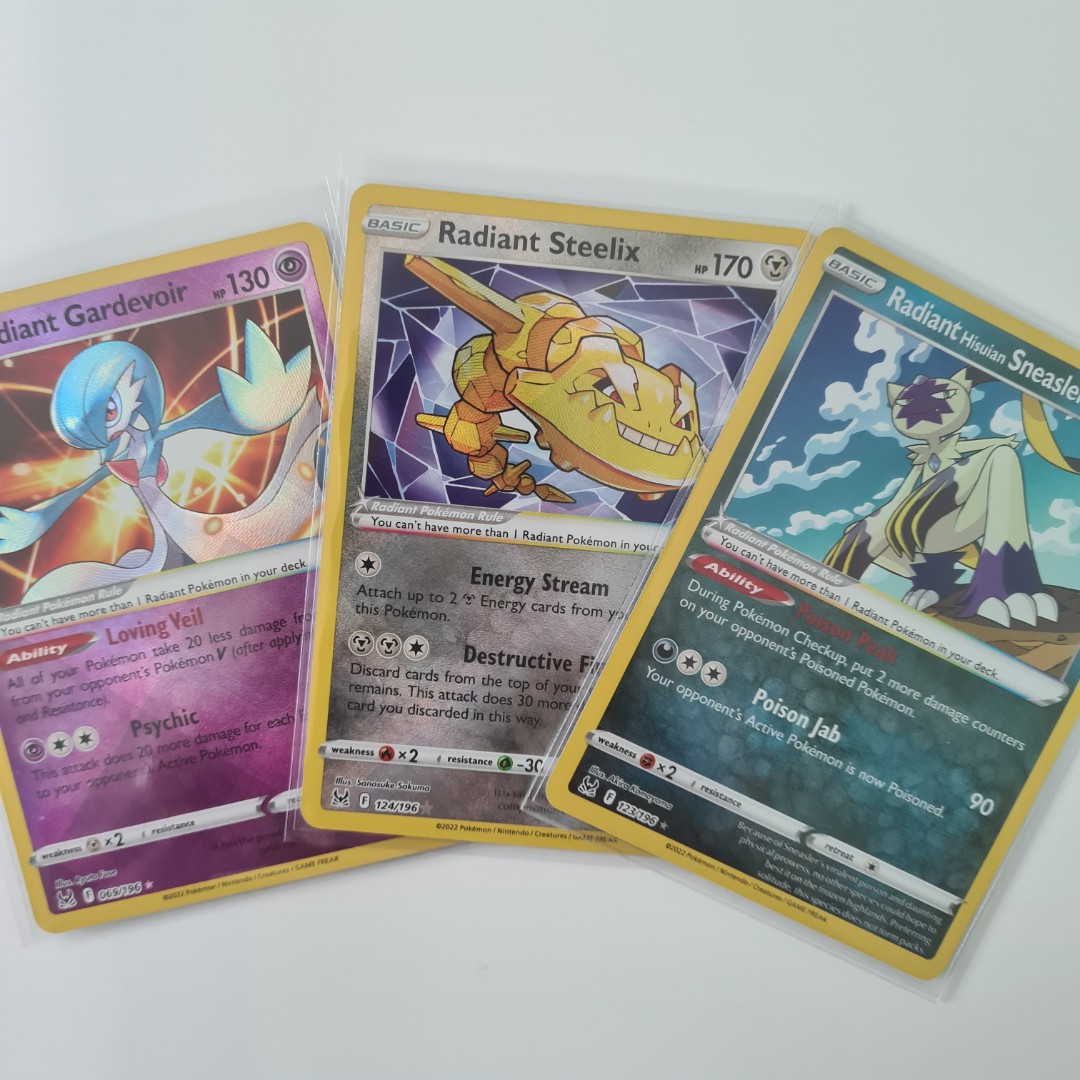 PokeRand.net on X: New RADIANT Pokemon Revealed!   Radiant Gardevoir, Radiant Sneasler and Radiant Steelix announced. Which  card is your favourite?!  / X