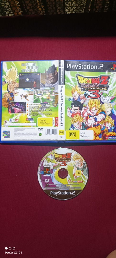 RARE Dragon Ball Z Budokai Tenkaichi 3 Sony PlayStation PS2 VIDEO GAME FREE  SHIP 742725275577