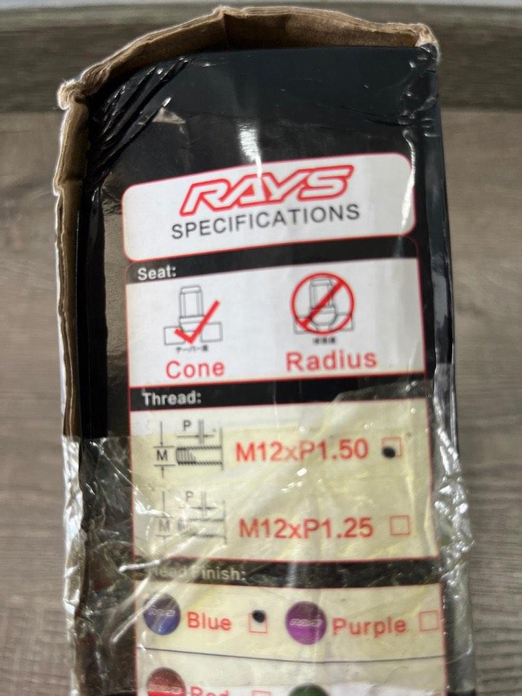 RAYS Steel Nuts (M12 X 1.5), Car Accessories, Tyres  Rims on Carousell