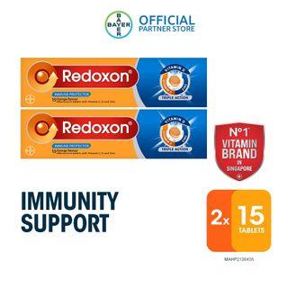 Redoxon Tripe Action Orange Effervescent 15 Tablets