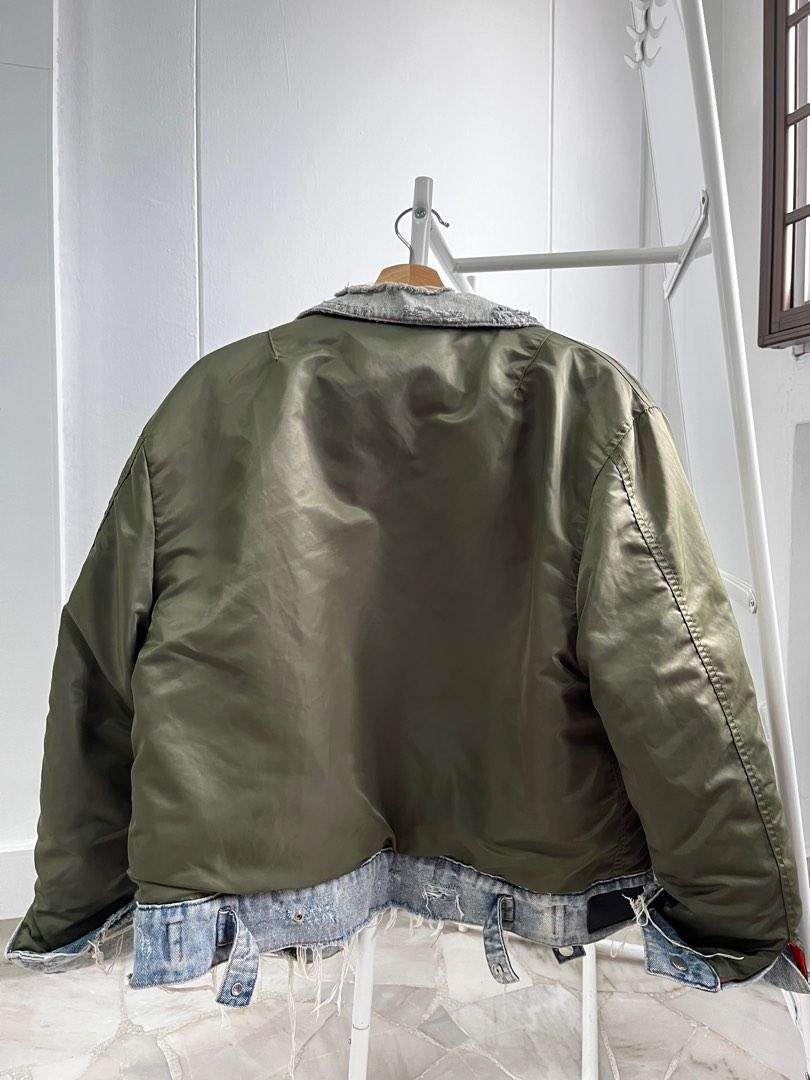 Amiri reversible deals denim bomber jacket