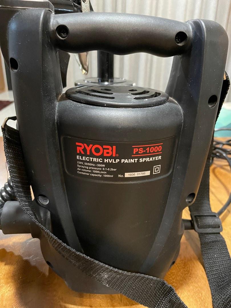 Ryobi PS1000 Electric HVLP Paint Sprayer 500W.. Model PS1000
