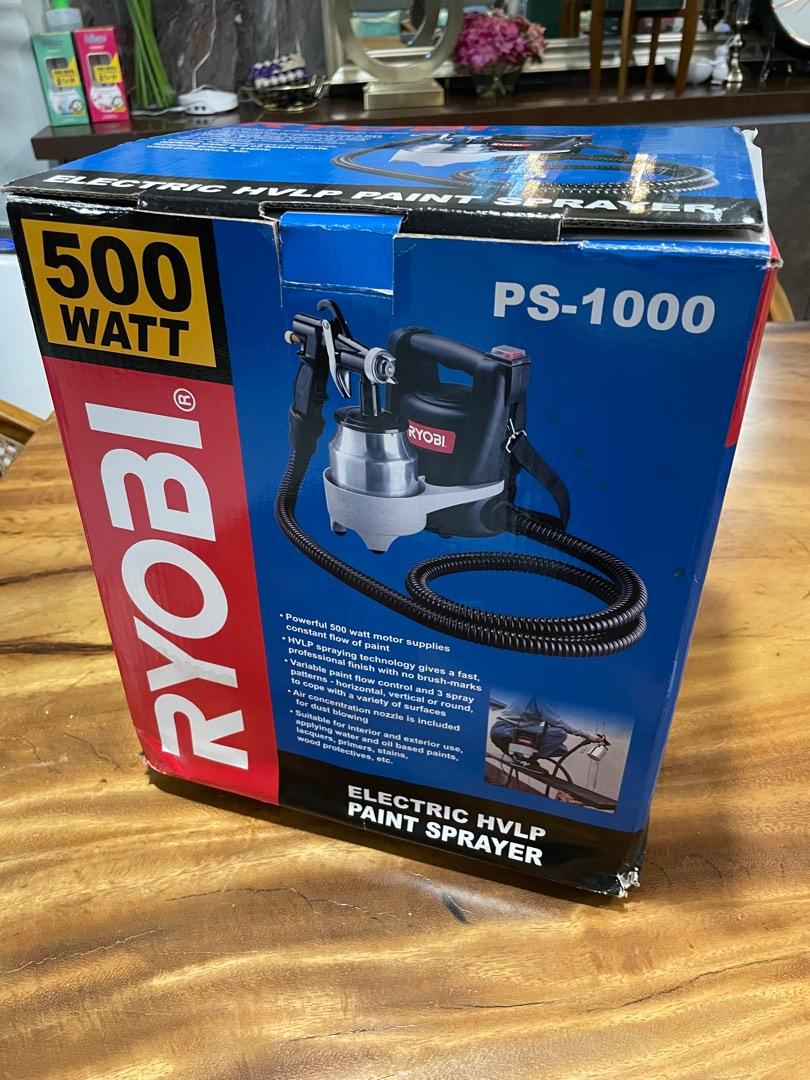 Ryobi PS1000 Electric HVLP Paint Sprayer 500W.. Model PS1000