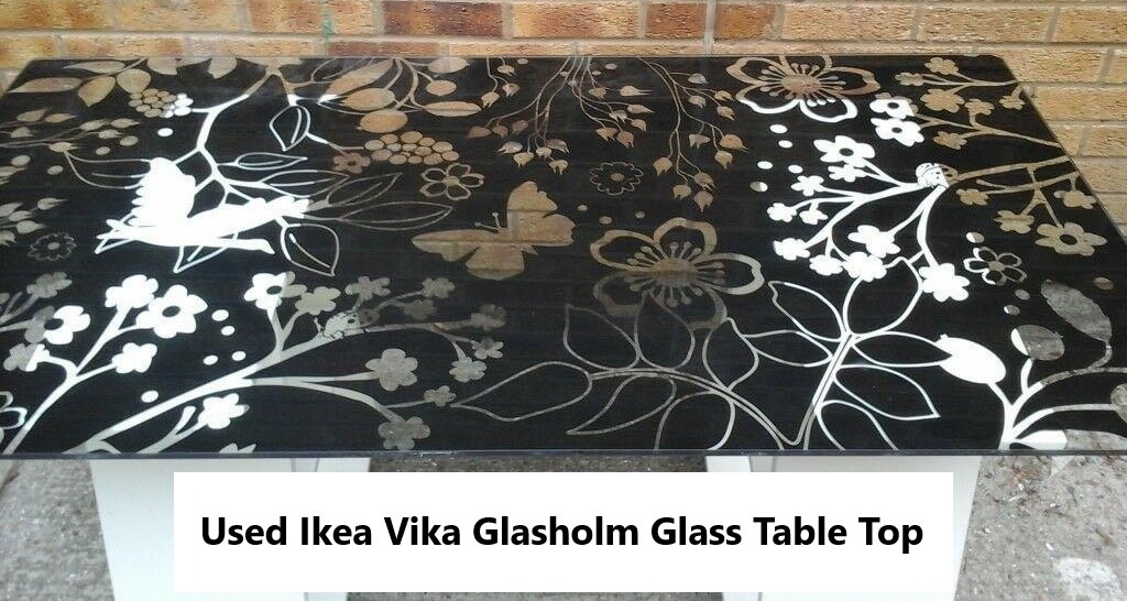 Ikea vika 2024 glasholm glass desk