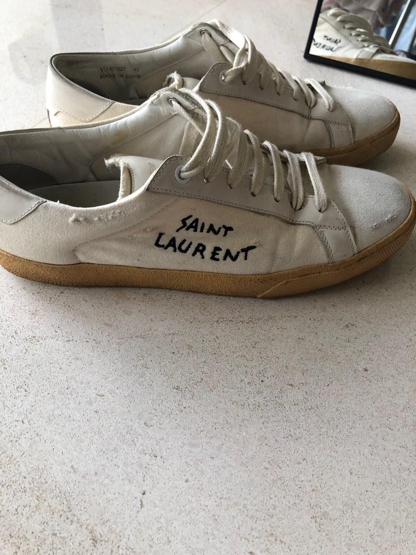 White sneakers discount saint laurent