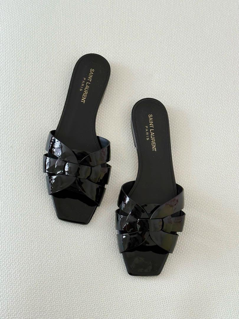 Tribute mules hot sale in patent leather