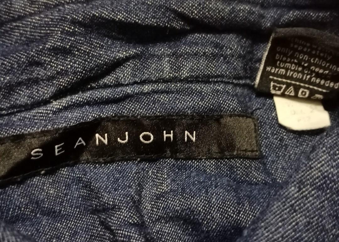 Sean john denim top shirt