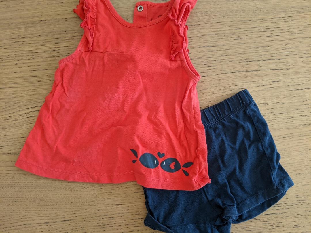 Red baby girl store shirt