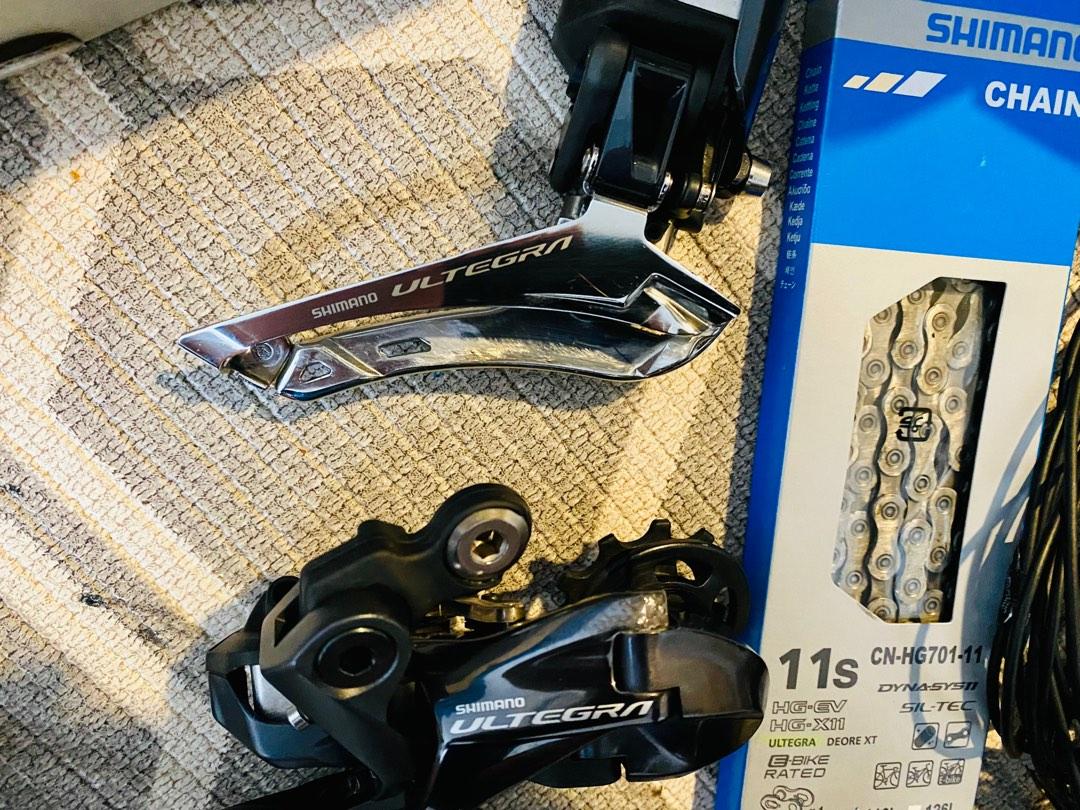 Shimano Ultegra R8070 Di2 2x11 Speed Full Set with Dual Sided 4iii ...