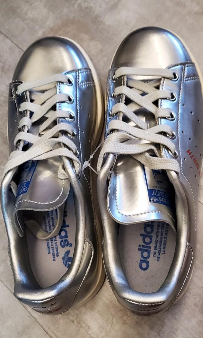 Stan smith store shoes silver