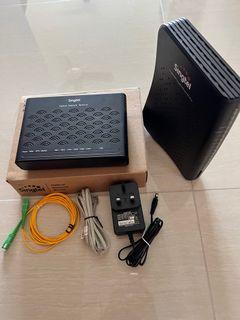 Singtel Optical Network Terminal and WiFi Router