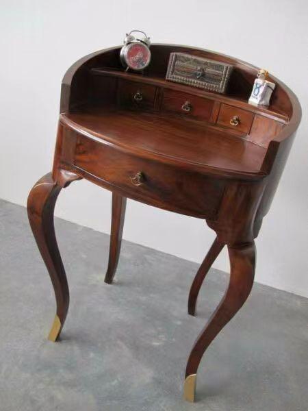 Small side table (Category: Tables & Sets) located in Singapore. Submitted by ledealer (Listing ID 1188232290, Image 1). Description: Brand New in wrappings Solid mahogany Side table Height 95cm, width 80cm, more oval shape .