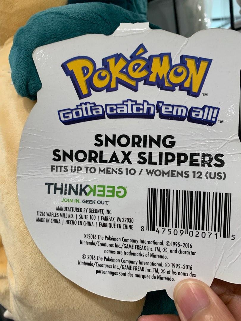 Snoring Snorlax slippers Hobbies Toys Memorabilia Collectibles Vintage Collectibles on Carousell