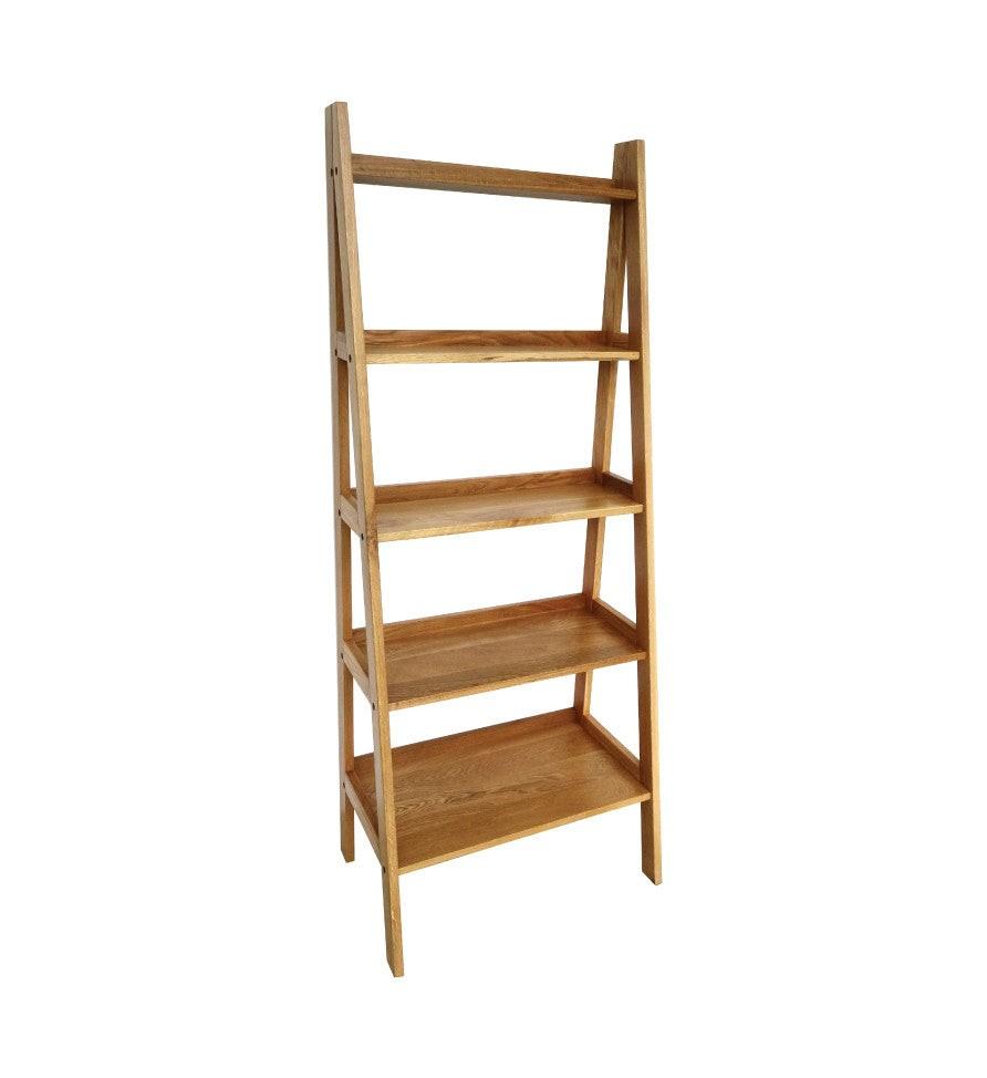 Solid Teak Wood Ladder Shelf, Furniture & Home Living, Furniture