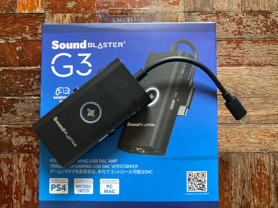 Sound Blaster G3 Portable External Console Gaming Usb C Dac Amp For Ps4 Ps5 Nintendo Switch Pc And Mac Audio Portable Audio Accessories On Carousell