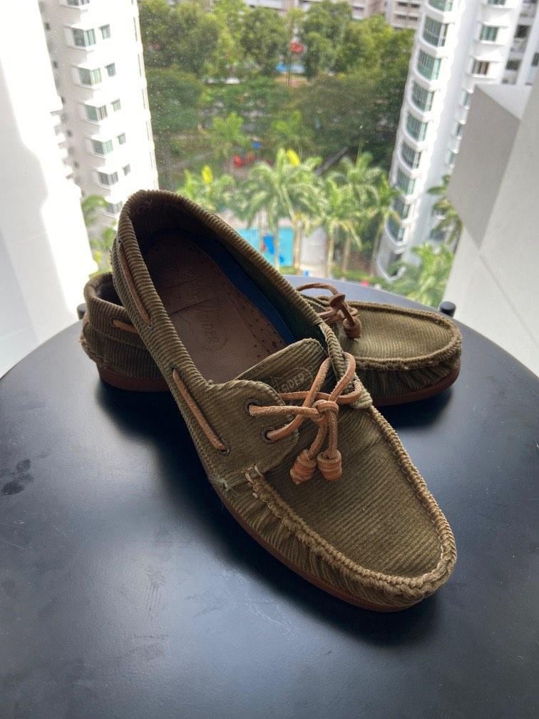 Olive green outlet sperry top sider
