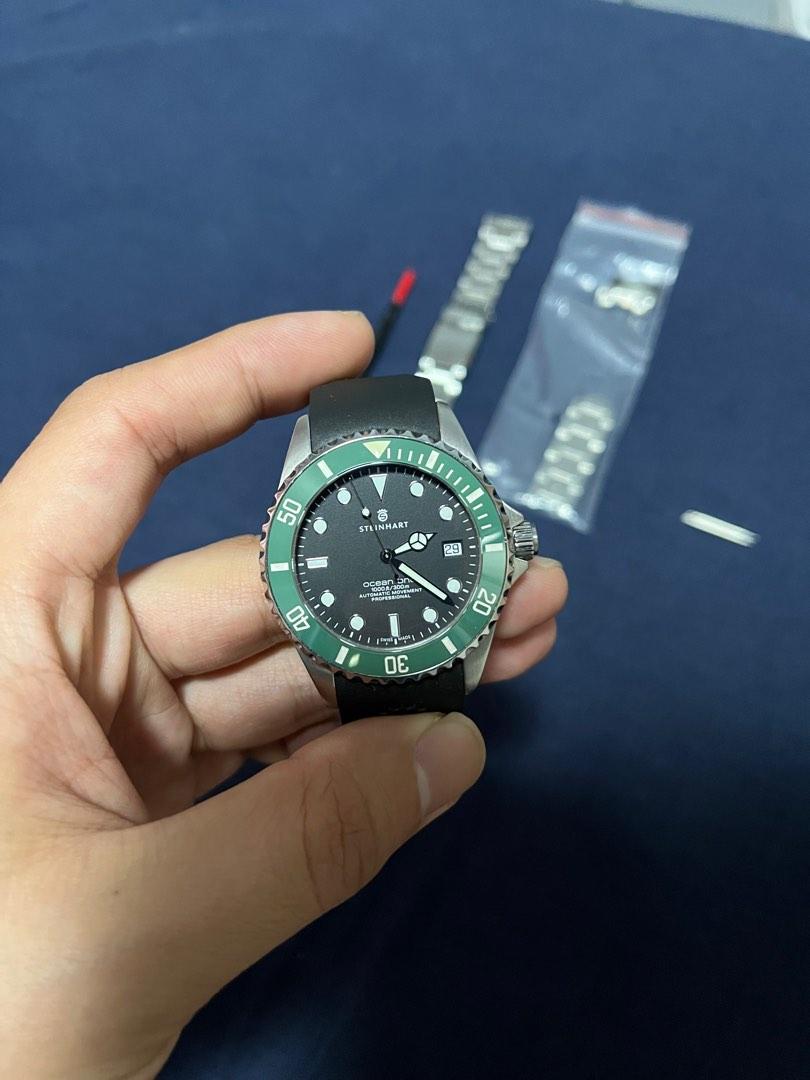 Steinhart Ocean 39 Double GREEN Ceramic Premium Diver Watch 42 OFF