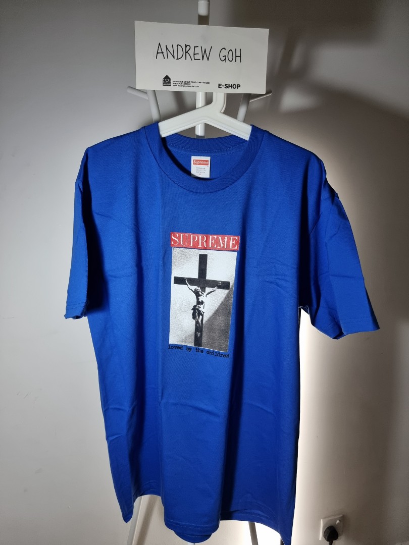 Supreme Loved by Children Tee (Royal), Men's Fashion, Tops & Sets