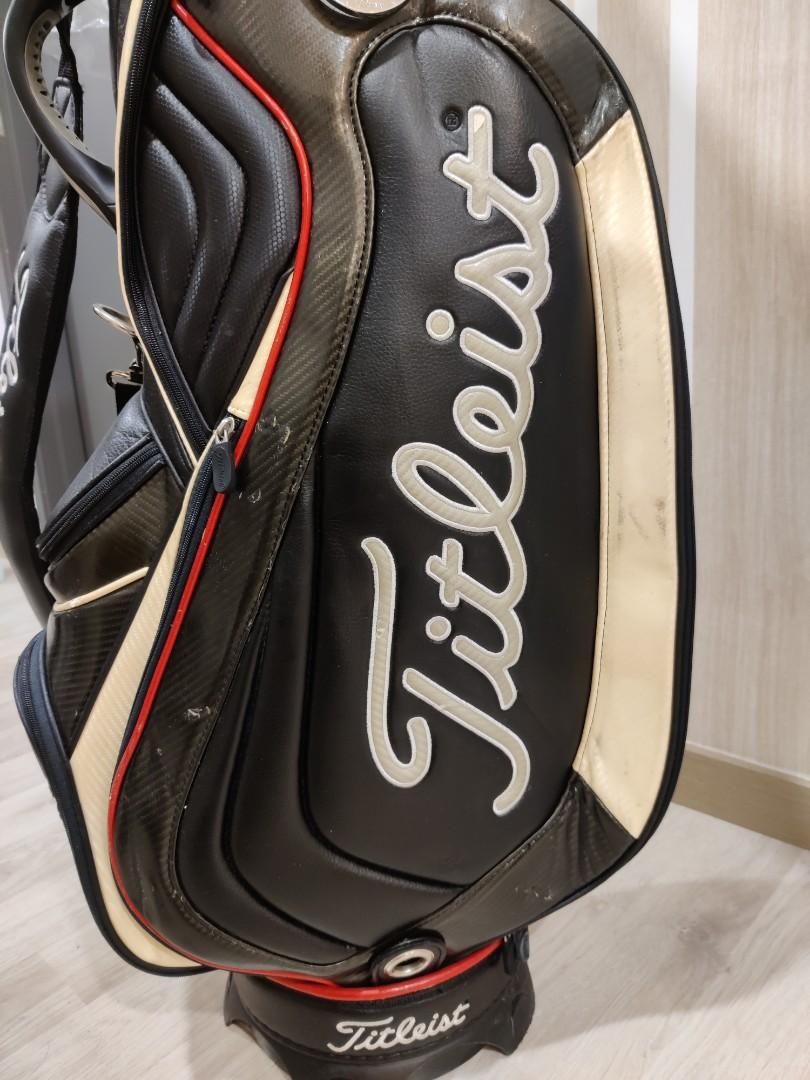 Titleist Leather Cart Bag, Sports Equipment, Sports & Games, Golf on