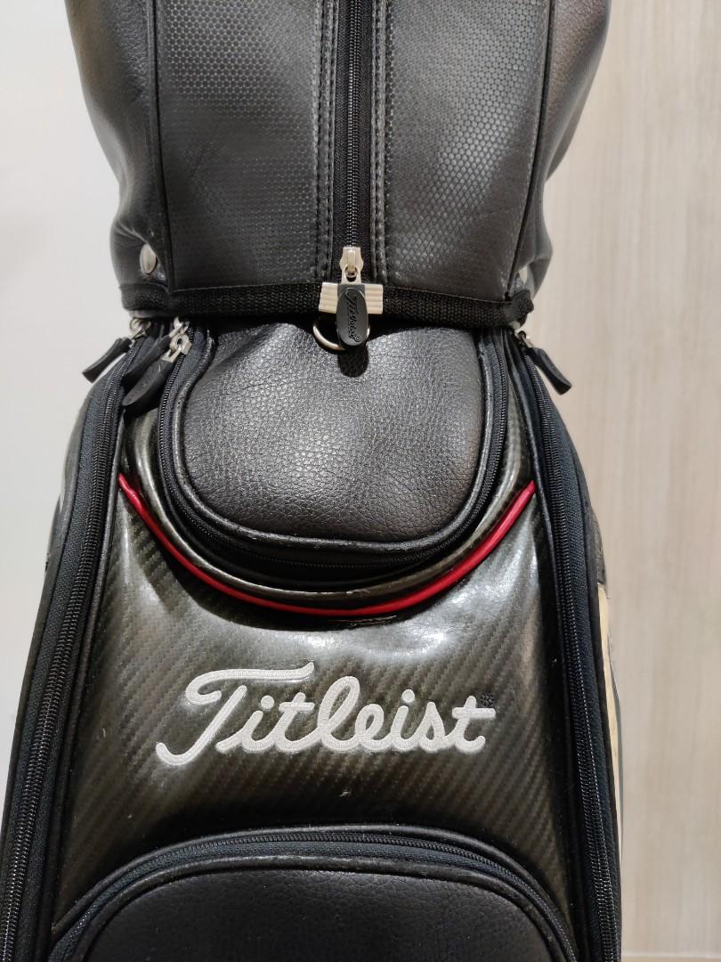 Titleist Leather Cart Bag, Sports Equipment, Sports & Games, Golf on