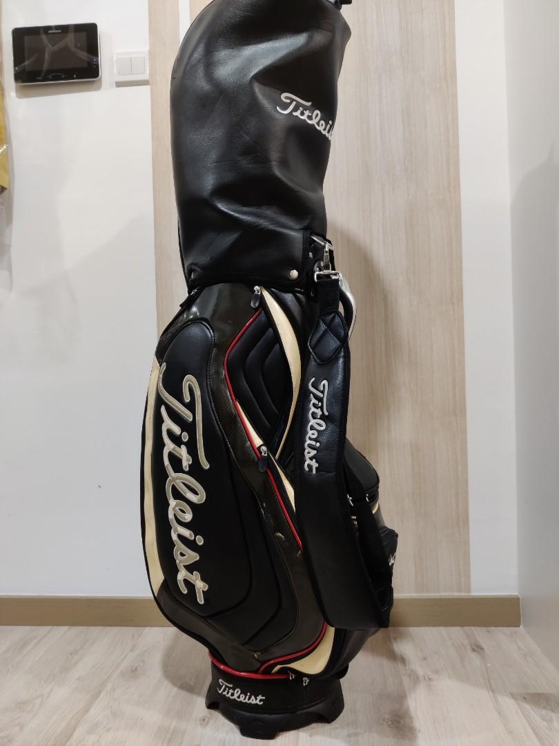 Titleist Leather Cart Bag, Sports Equipment, Sports & Games, Golf on