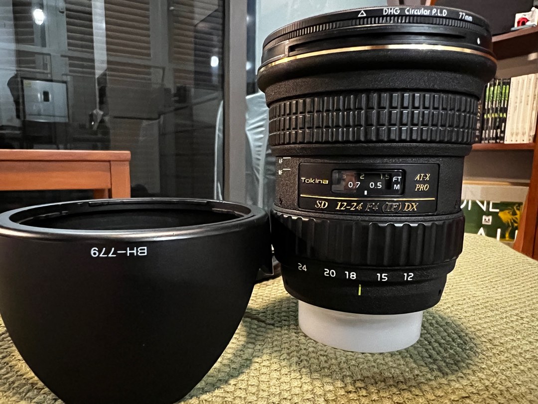 Tokina 12-24mm f4 with DHG Circular PLD 77mm lens (Nikon attachment ...
