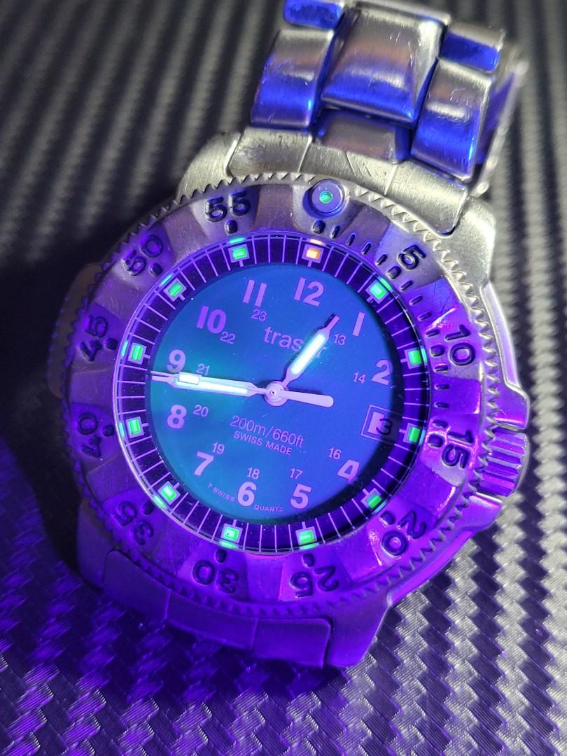 Traser military 200m Diver H3 Tritium lume, Men's Fashion, Watches ...