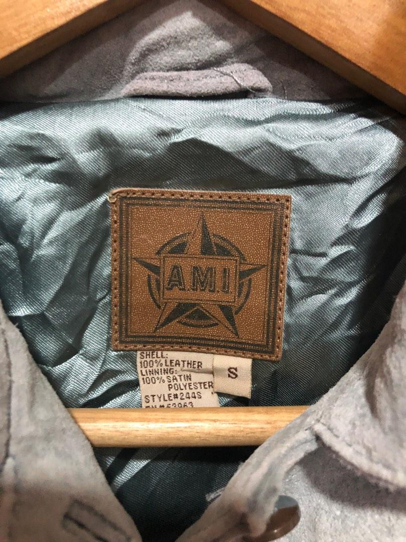 Vintage ami leather jacket online