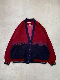 Vintage Japanese Cardigan Nylon Jacket Pattern
