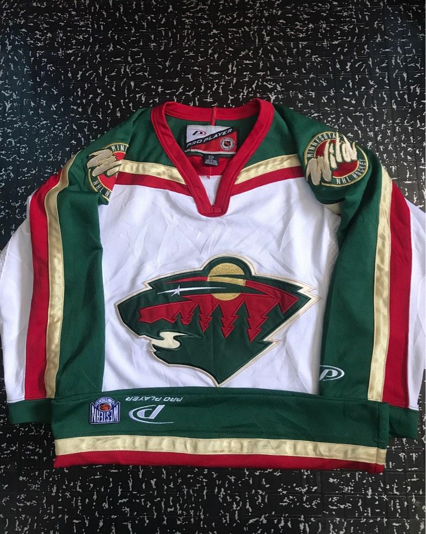 Vintage Minnesota Wild CCM Hockey Jersey Size Small White Made 