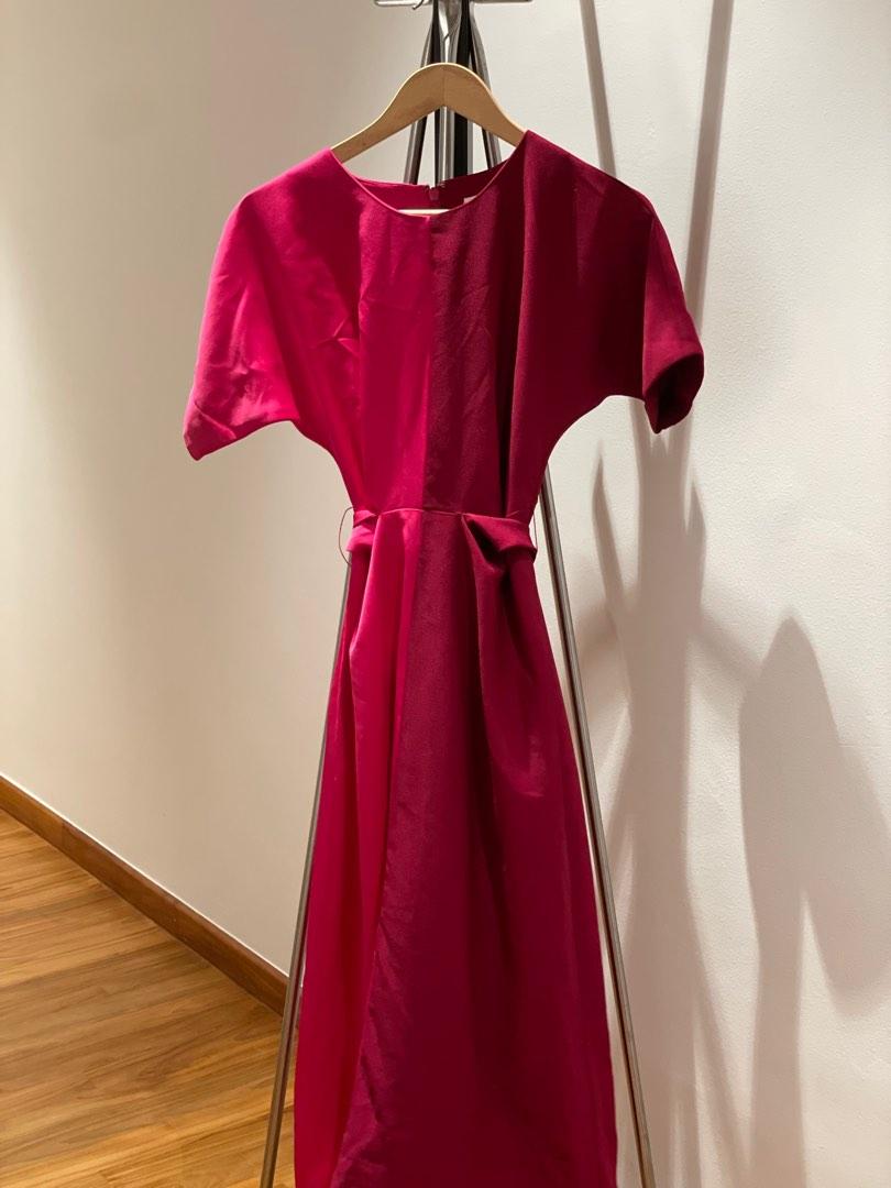 Warehouse pink hot sale and red dress