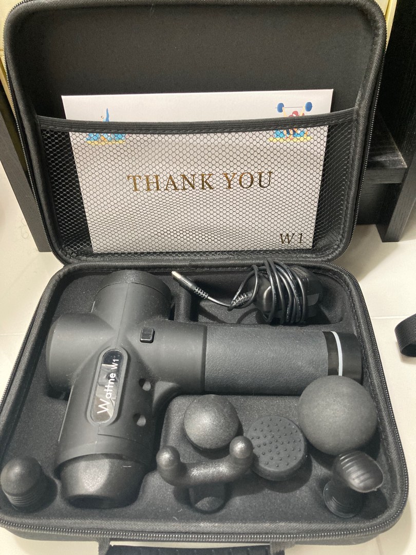 Wattne W1 Massage Gun, Health & Nutrition, Massage Devices on Carousell