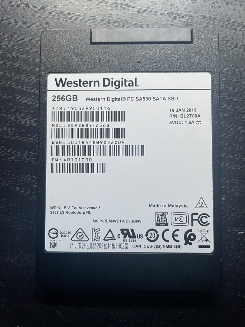 Western digital outlet 256gb ssd