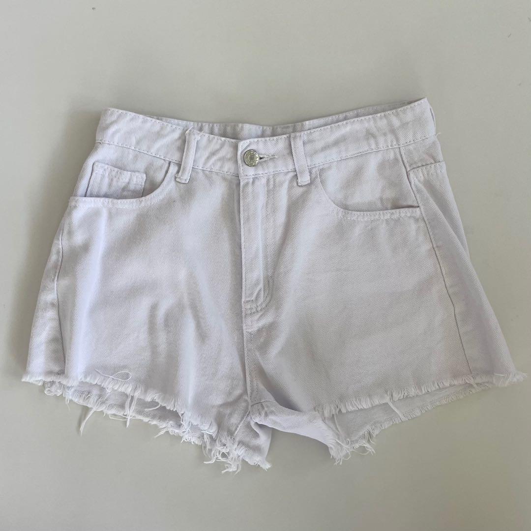 White sales jean shorts