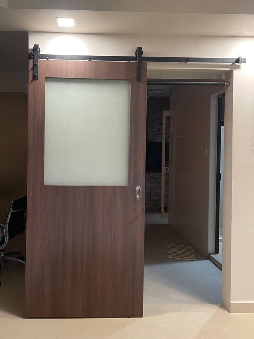 Wooden Sliding door Singapore, Furniture & Home Living, Security