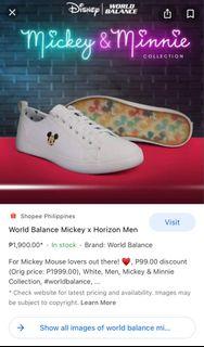World Balance Mickey X Horizon Men