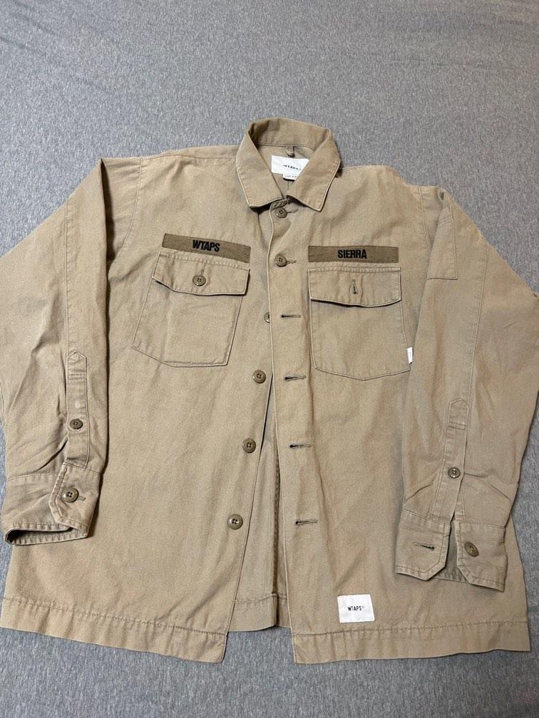 Wtaps 19SS BUDS LS SHIRT. COTTON. SERGE 沙色 卡其 襯衫