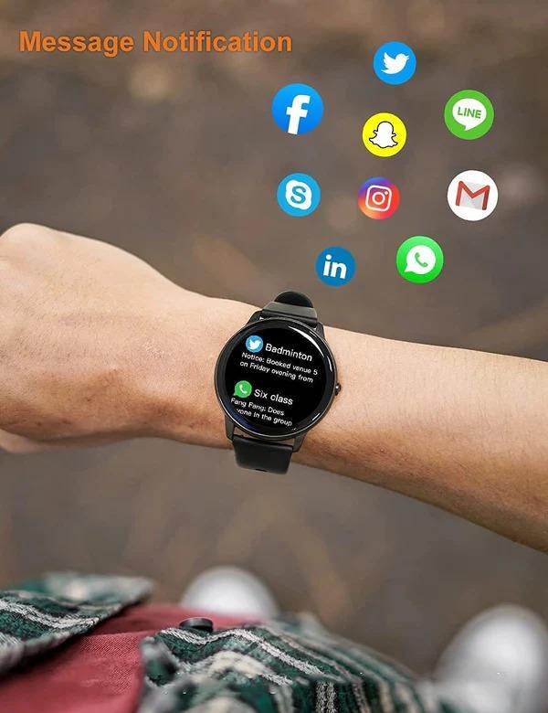YAMAY Smart Watch Compatible iPhone and Android Phones IP68