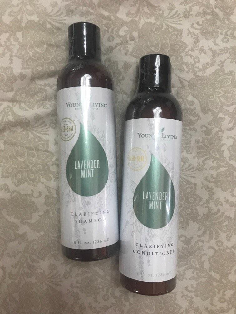 Young Living Lavender Mint Shampoo and Conditioner (Category: Hair) located in Quezon City. Submitted by vikings19 (Listing ID 1188246997, Image 1). Description: Lift away product residue, excess oil, and built-up pollutants with Young Living’s exclusive Lavender Mint Clarifying Shampoo. Made with powerful plant-based cleansers and infused with a fresh, aromatic blend of Lavender, Peppermint, and Spearmint premium essential oils chosen by Founder
