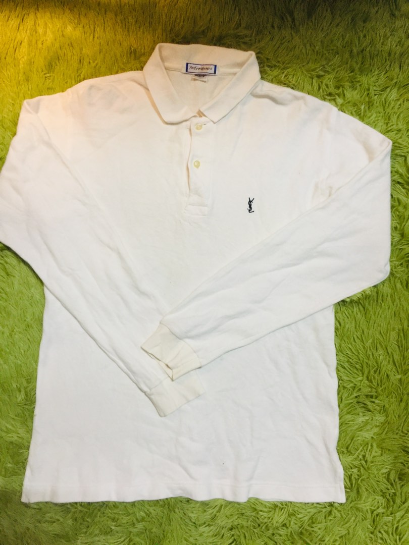 ysl long sleeve polo Luxury Apparel on Carousell