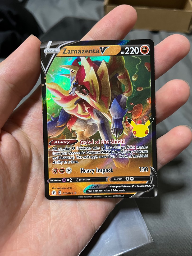 how much is a zamazenta v pokemon card worth Zamazenta V SWSH 293 Promo DE NM+